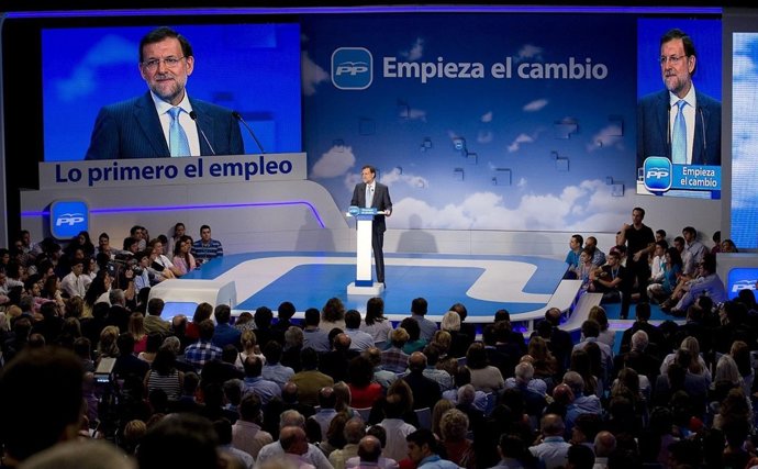 El Presidente Del PP, Mariano Rajoy, En Málaga
