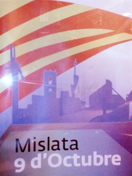 Senyera Cuatribarrada En El Cartel De Celebración Del 9 D'octubre De Mislata