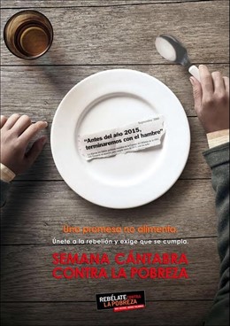 Cartél De La Semana Cántabra Contra La Pobreza