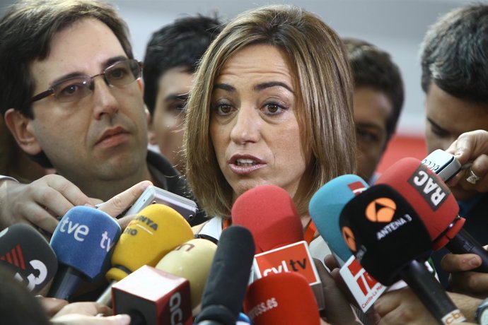 Carme Chacón, Ministra De Defensa, Durante La Conferencia Del PSOE