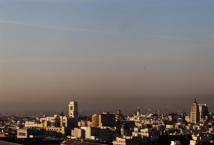 Contaminación en el horizonte de Madrid