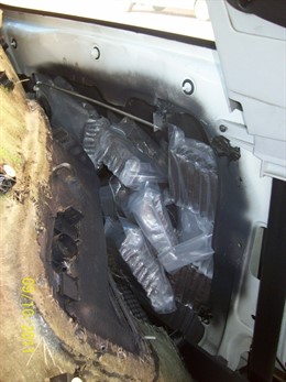 Droga Oculta En El Interior Del Vehículo