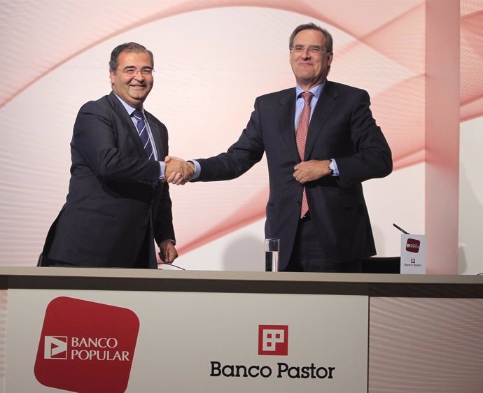 Angel Ron (Banco Popular) Y José María Arias (Banco Pastor)