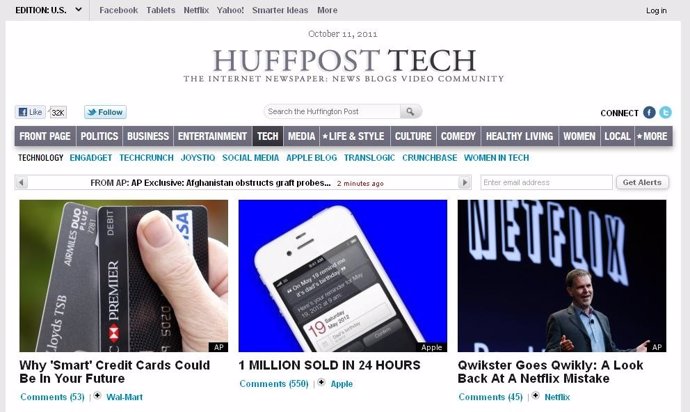 Web Huffington Post EE.UU.
