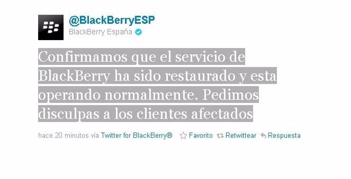 Twitter De Blackberry