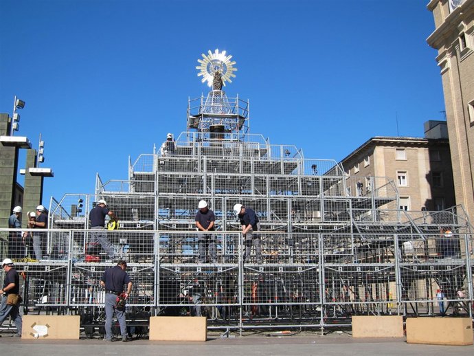 Andamio Ofrenda Virgen Del Pilar