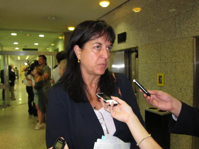 Carmen Castro atiende a los medios