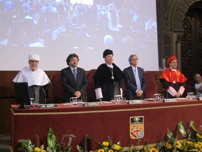 El Rector Dídac Ramírez Y El Presidente Del Consejo Social, Joaquim Coello,