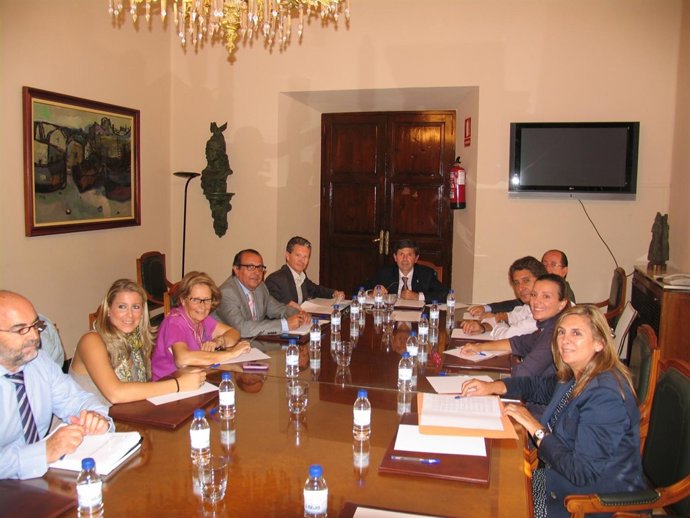 Reunión Del Grupo Municipal Del PP En El Ayuntamiento De Castellón.