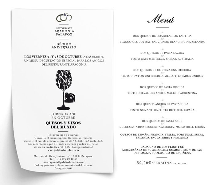 Menú Aragonia