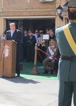 Díaz-Cano En El Acto De La Virgen Del Pilar