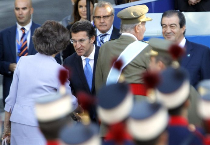 El Presidente De La Xunta, Alberto Núñez Feijóo, En El Desfile Militar