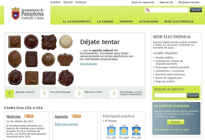 Página Web Del Ayuntamiento De Pamplona