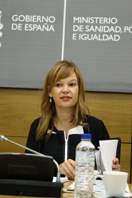 Ministra De Sanidad, Leire Pajin En Un Encuentro De Salud Pública