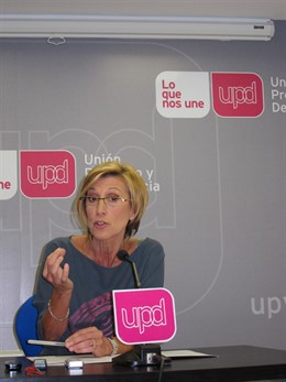 La Diputada De Unión, Progreso Y Democracia, Rosa Díez