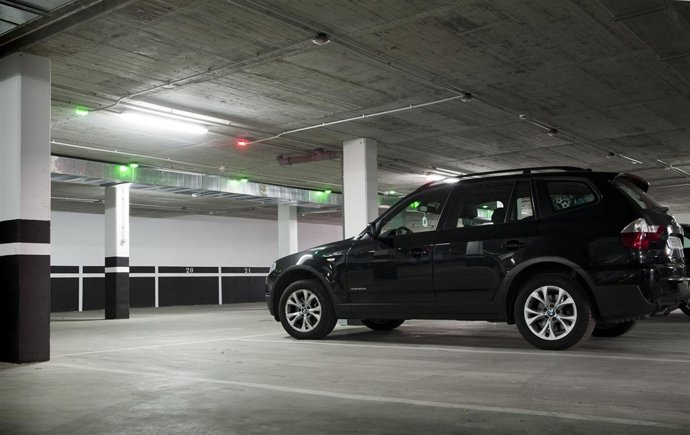 Interior Del Parking Alternativo De Atocha