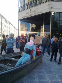 Protesta De Mariscadores En Ferrol