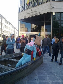 Protesta De Mariscadores En Ferrol