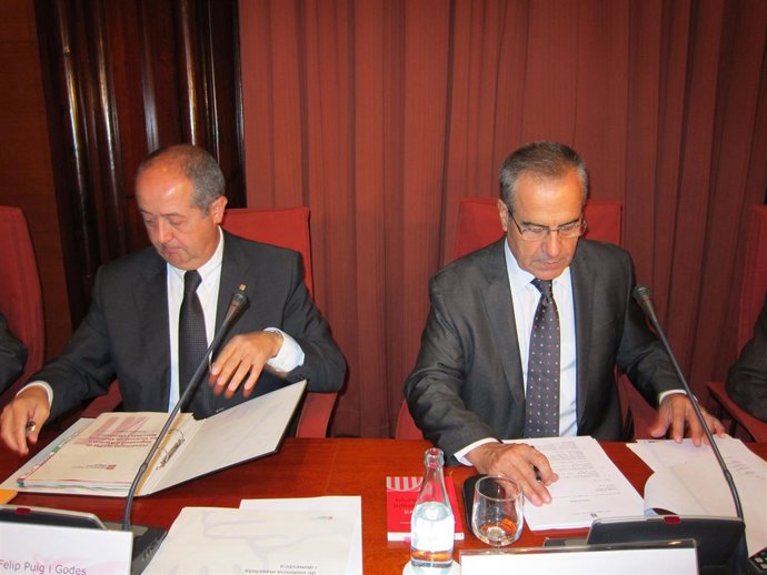 El Conseller Felip Puig Y Celestino Corbacho