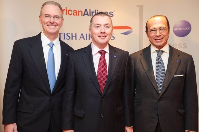 Firma Del Acuerdo Entre Iberia, British Airlines Y  American Airways