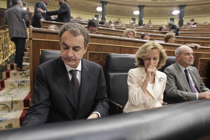 José Luis Rodríguez Zapatero, Presidente Del Gobierno, Con Elena Salgado