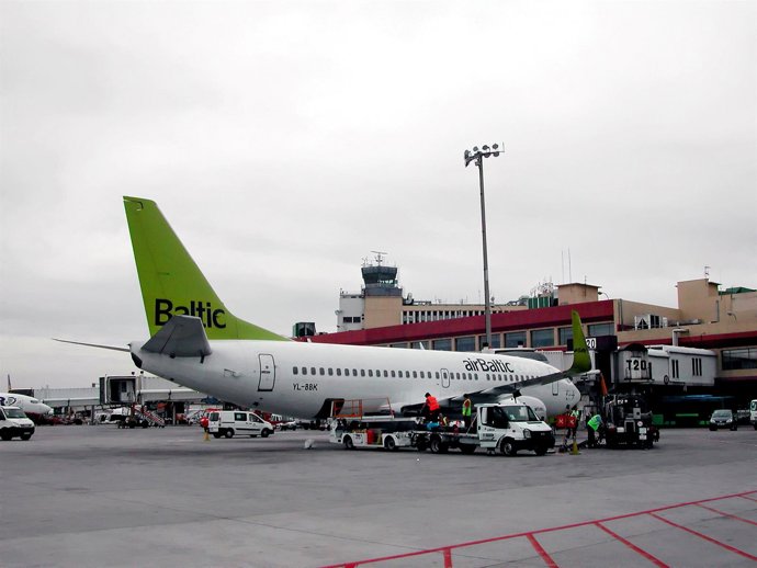 Avión de AirBaltic 
