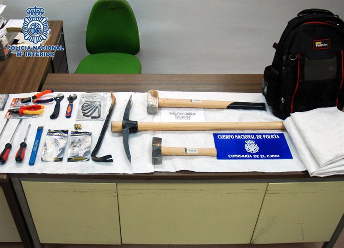 Herramientas Intervenidas A La Banda De Brutoneros Desmantelada