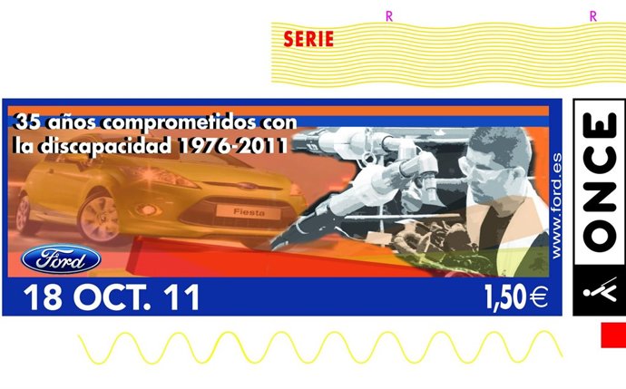 Cupon ONCE Dedicado A Ford