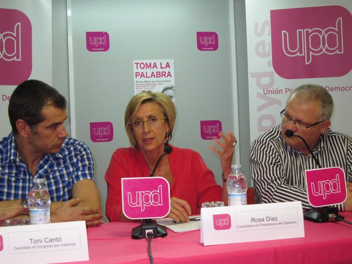 Rosa Díez En Rueda De Prensa En Castellón