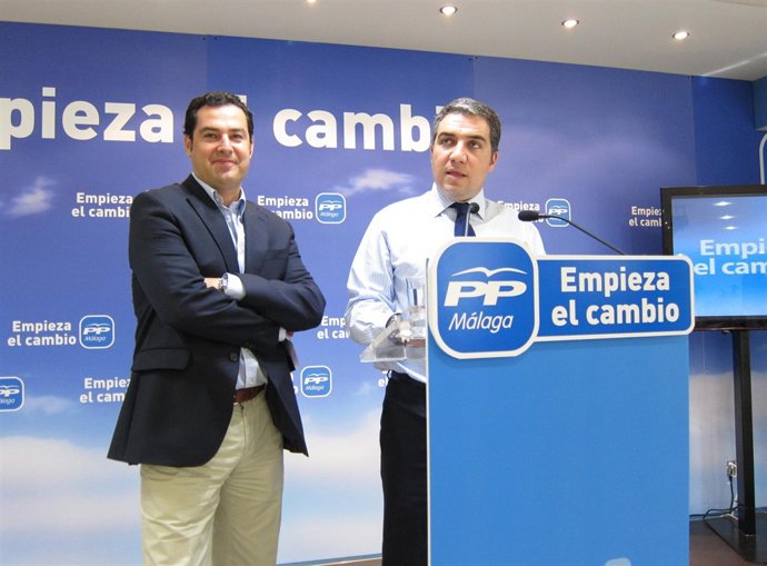 El Presidente Del PP De Málaga, Elías Bendodo,