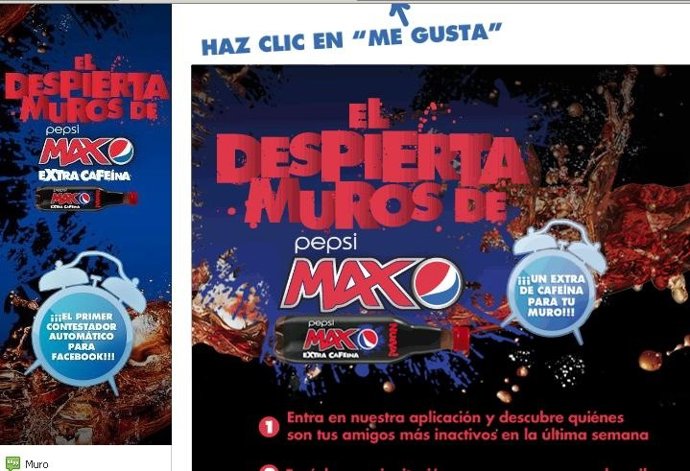 Imagen Del 'Despiertamuros' De  Pepsi