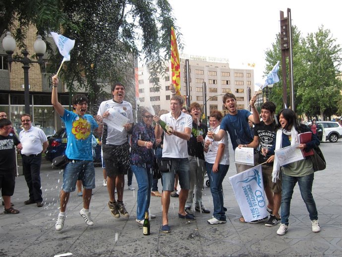Celebración En Tarragona, Sede De Los Juegos Mediterráneos En 2017