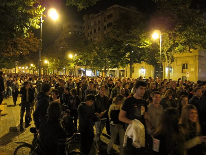 Manifestación Del 15M En Pamplona