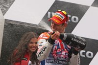 Motociclismo/GP Australia.- Stoner (Honda): "Nadie hubiera podido soñar con que las cosas salieran mejor" 