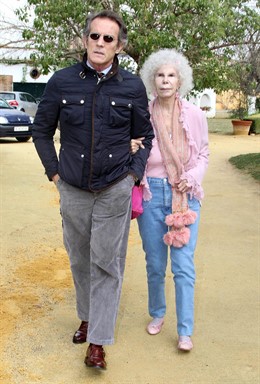 Alfonso Díez y la Duquesa de Alba