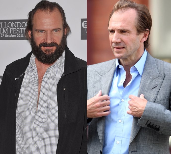 Montaje De Ralph Fiennes Con Barba Y Sin Barba 