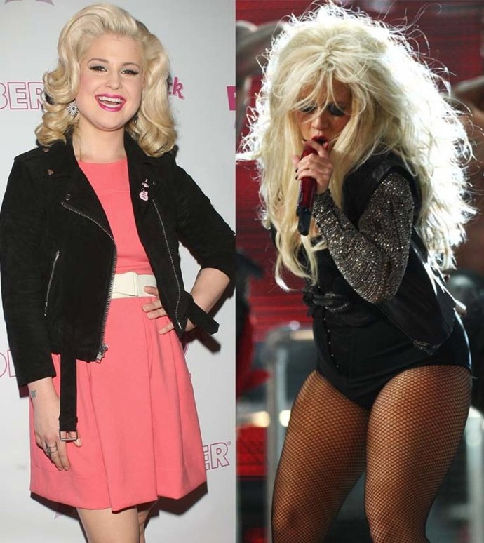 Montaje Christina Aguilera Y Kelly Osbourne