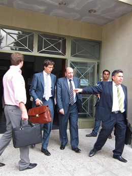 José Cortina, A Su Salida De Los Juzgados De Alicante