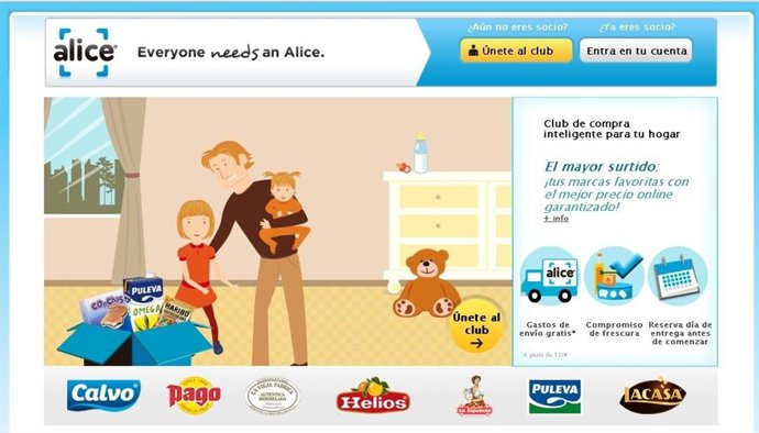 Página Web Alice.Es