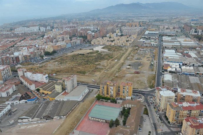 Vista Aérea De Las Vías Del Tren
