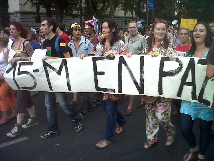 Marcha Del 15M En Madrid