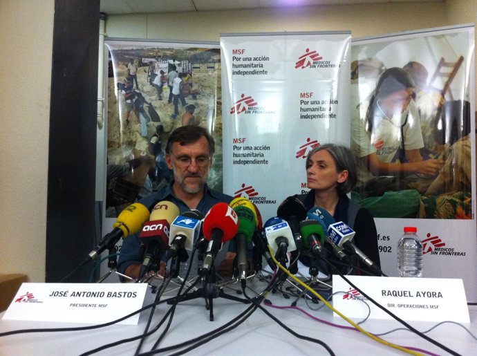 José Antonio Bastos Y  Raquel Ayora De MSF