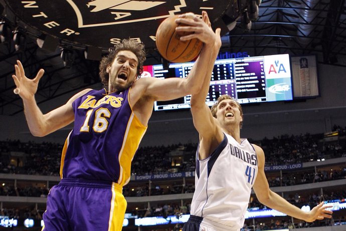 Pau Gasol y Dirk Nowitzki