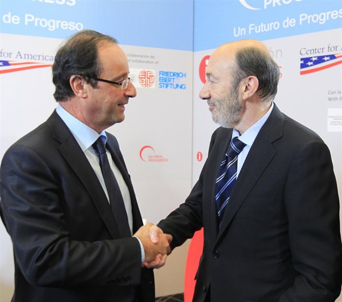 Rubalcaba Y Hollande Se Reúnen En Madrid