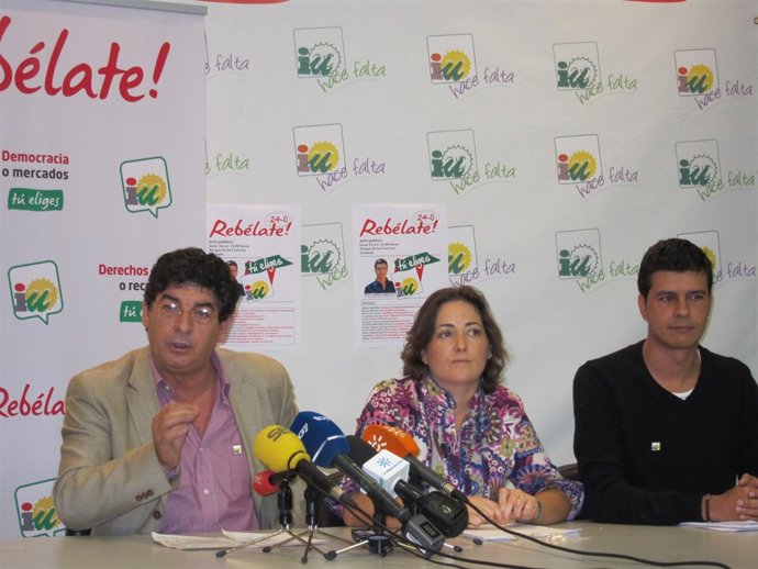 Diego Valderas, De IU, Con Candidato De Granada Al Congreso, Raúl García