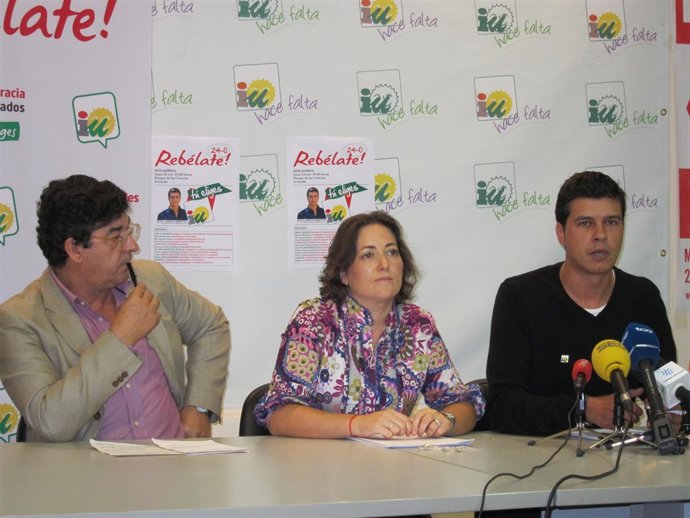 Diego Valderas, De IU, Y El Candidato De IU Por Granada, Raúl García