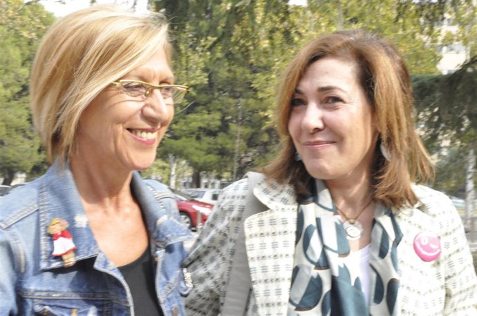 La Presidenta De Upyd, Rosa Díez, Y La Candidata De Zaragoza, Cristina Andreu.