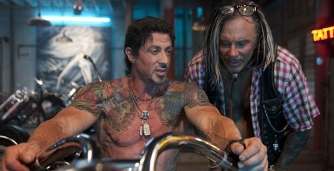 Mickey Rourke Y Stallone En Los Mercenarios The Expendables