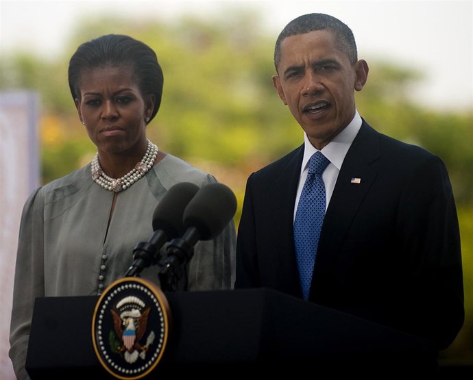 Michelle Obama y Barack Obama 