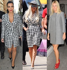 Montaje De Kim Kardashian, Lady Gaga Y Gwyneth Paltrow Luciendo Pata De Gallo 